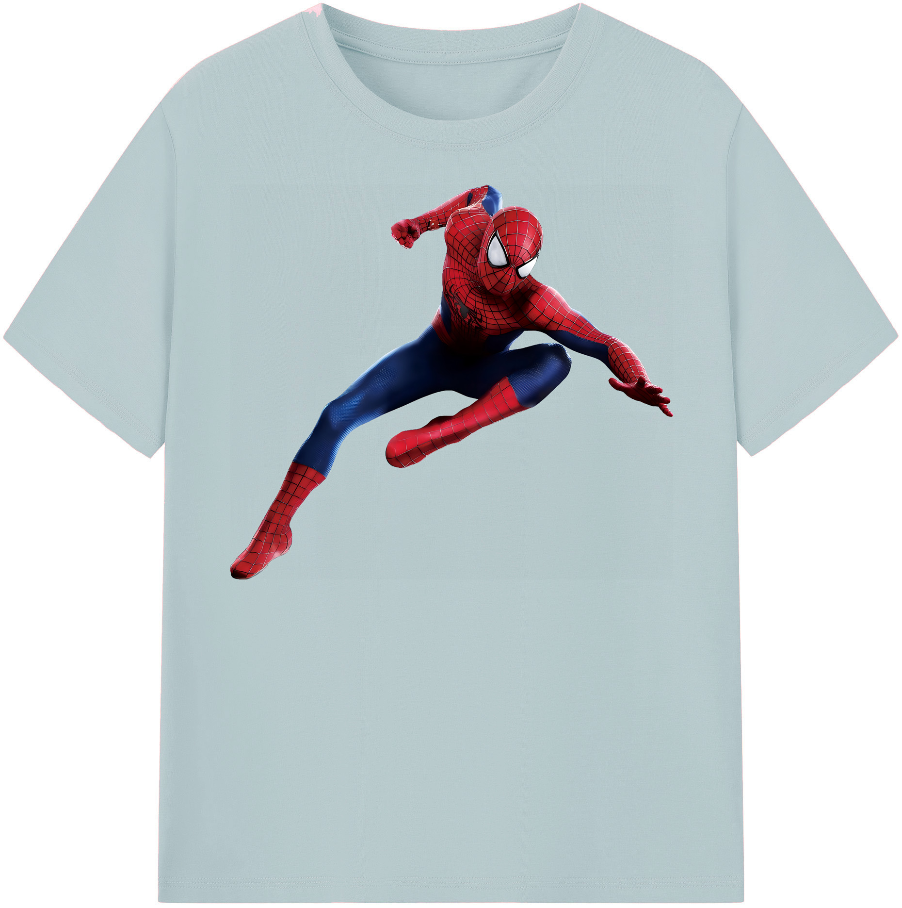 （画像用） Spider Man スパイダーマン 綿100％半袖Tシャツ（フロントプリント）